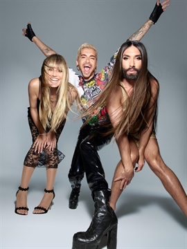 Glanzvoller Drehstart: Heidi Klum, Conchita Wurst und Bill Kaulitz suchen die „Queen of Drags“